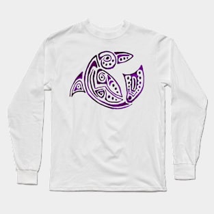 Pink dolphin Long Sleeve T-Shirt